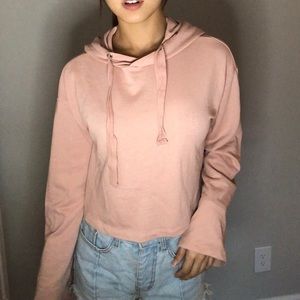 H&M Wizard Sleeve Crop Hoodie